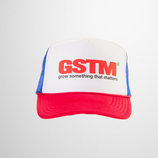 Red + Blue GSTM Trucker Hat